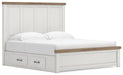 Ashley Savonport King Panel Bed with Storage