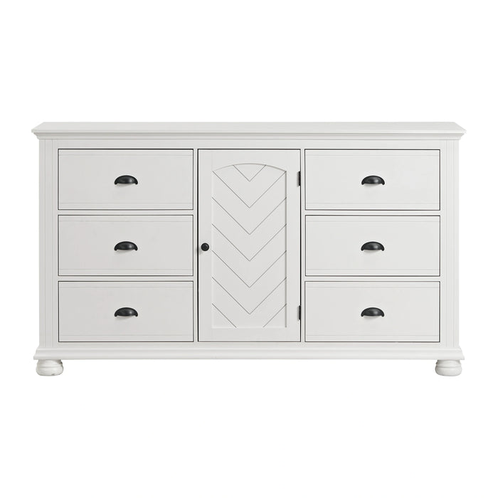 Kona 6-Drawer Dresser in White - Tony’s Furniture Store & Linen (GA) - Multi Location