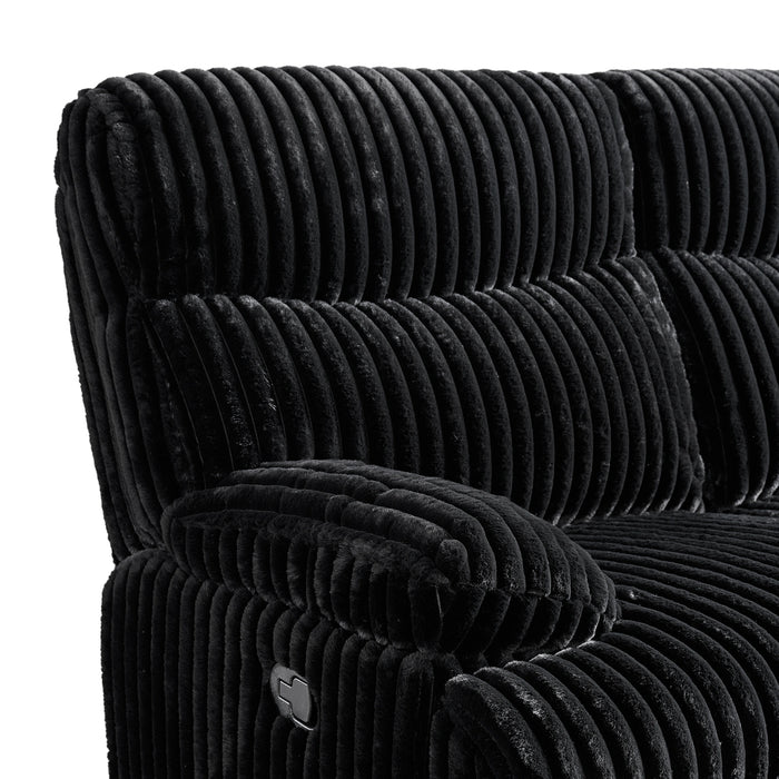 Admiral Loveseat with Console in Masis Black - Tony’s Furniture Store & Linen (GA) - Multi Location