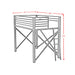 Talia Full Loft Bunk and Ladder - Tony’s Furniture Store & Linen (GA) - Multi Location