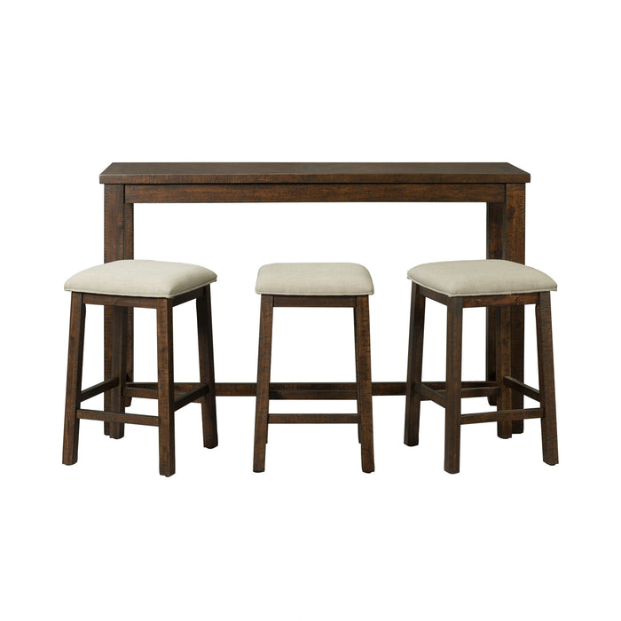 Jax Bar Table Single Pack (Table + Three Stools) in Cherry - Tony’s Furniture Store & Linen (GA) - Multi Location