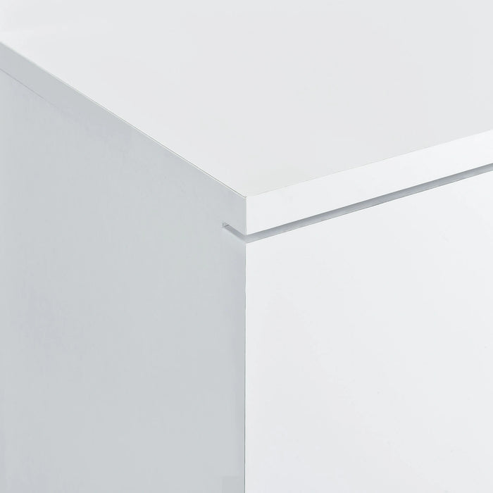 Vancouver Floor Mirror With Storage in White - Tony’s Furniture Store & Linen (GA) - Multi Location