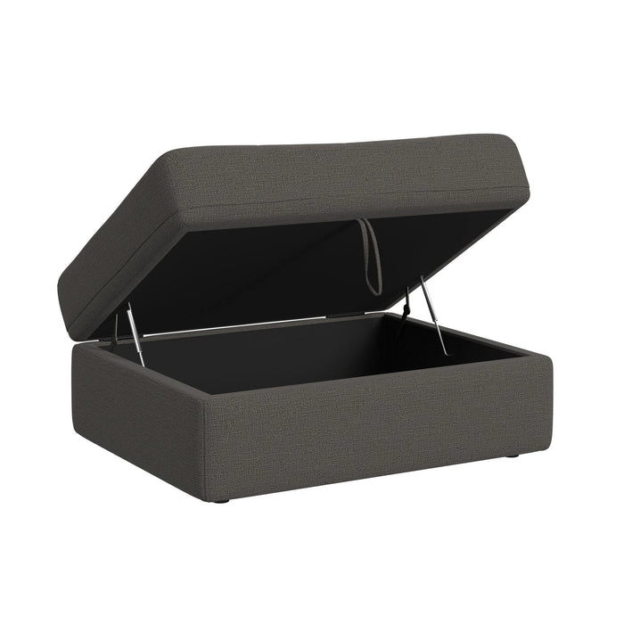 Options One Storage Ottoman in Palmer Plus Ash - Tony’s Furniture Store & Linen (GA) - Multi Location