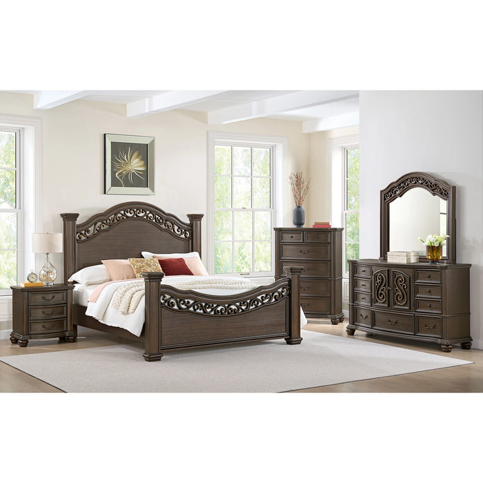 Brunswick 2-Drawer Nightstand with USB in Mahogany - Tony’s Furniture Store & Linen (GA) - Multi Location