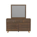 Brisbane Dresser and Mirror Set with LED in Brown - Tony’s Furniture Store & Linen (GA) - Multi Location