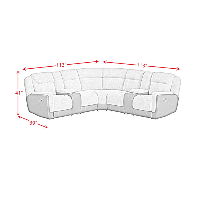 Hornet 3PC Sectional Set with Console and 2 Recliners - Tony’s Furniture Store & Linen (GA) - Multi Location