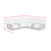 Hornet 3PC Sectional Set with Console and 2 Recliners - Tony’s Furniture Store & Linen (GA) - Multi Location
