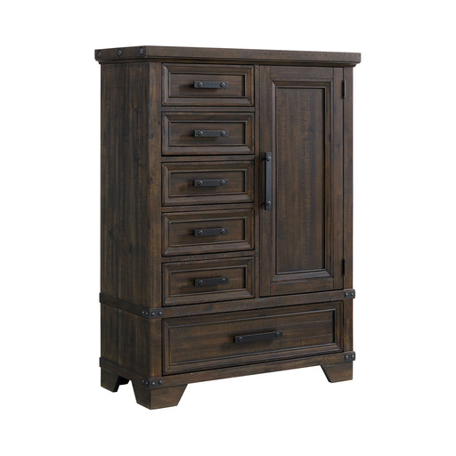 Colorado City 6-Drawer Door Chest in Charcoal - Tony’s Furniture Store & Linen (GA) - Multi Location
