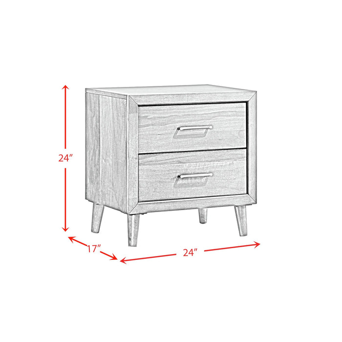 Malibu 2-Drawer Nightstand in Walnut - Tony’s Furniture Store & Linen (GA) - Multi Location