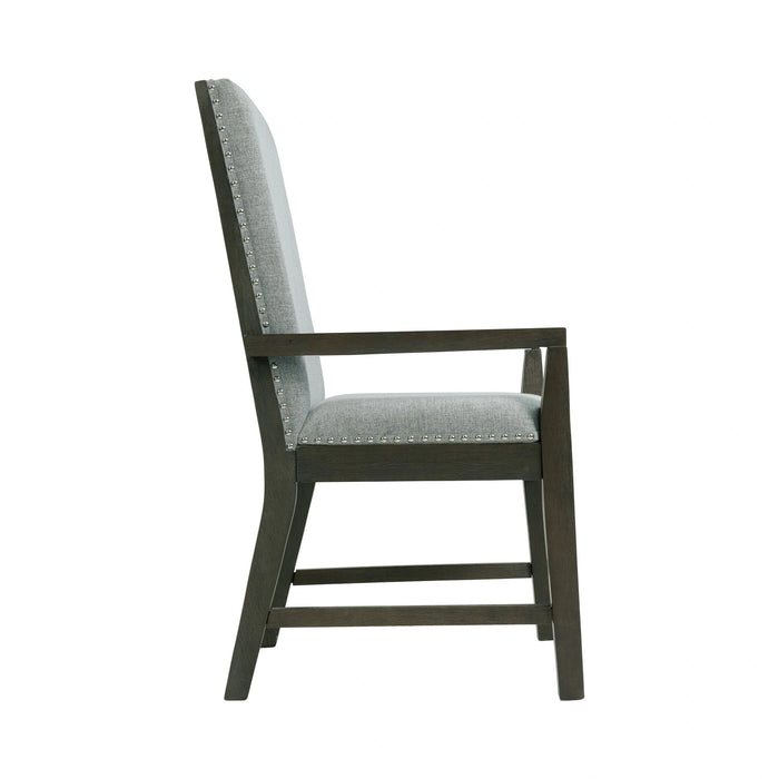 Donovan Upholstery Arm Chair Dark (2 Per Pack) - Tony’s Furniture Store & Linen (GA) - Multi Location