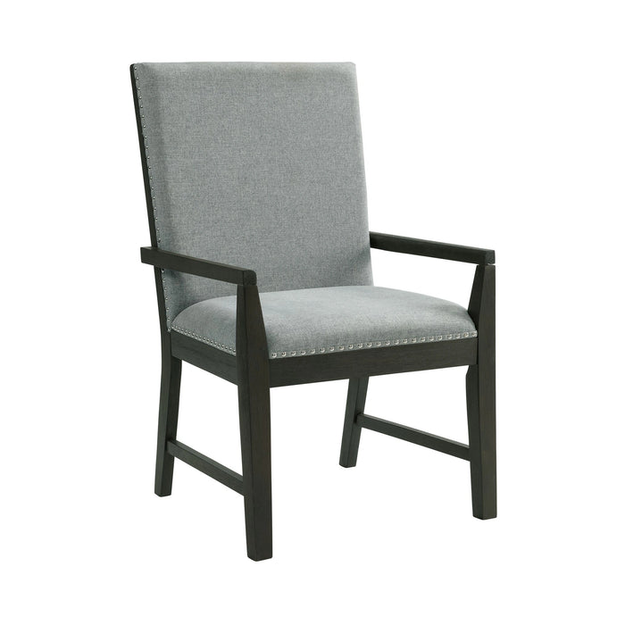 Donovan Upholstery Arm Chair Dark (2 Per Pack) - Tony’s Furniture Store & Linen (GA) - Multi Location