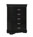 Crown Mark Furniture Louis Philip Drawer Chest in Black image