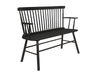 Crown Mark Furniture Jerimiah Spindleback Bench in Black image