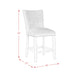 Valentino White 5PC Dining Set-Table & Four Chairs - Tony’s Furniture Store & Linen (GA) - Multi Location