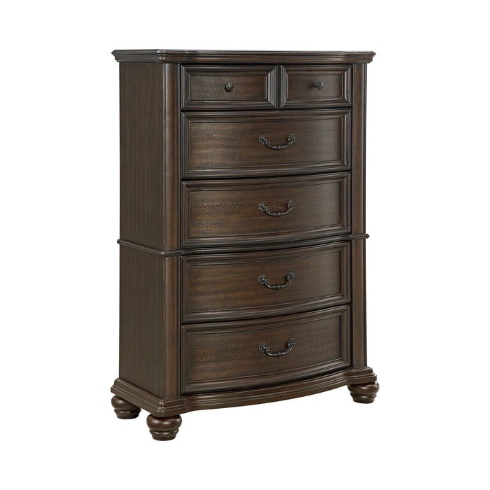 Brunswick Bedroom Set with 2 Nightstands in Mahogany - Tony’s Furniture Store & Linen (GA) - Multi Location