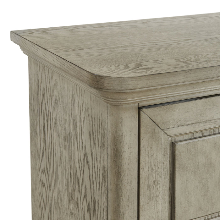 Whit-Ash 5-Drawer Door Chest in Light Grey - Tony’s Furniture Store & Linen (GA) - Multi Location