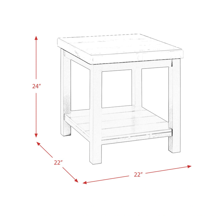 Marcello w/ White Top - End table - Tony’s Furniture Store & Linen (GA) - Multi Location