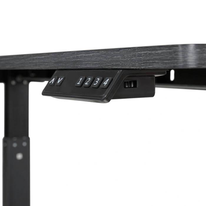 Oakland Adjustable Desk in Black - 3A Packing - Tony’s Furniture Store & Linen (GA) - Multi Location