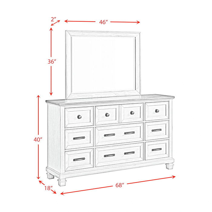 Farmington Bedroom Set in Medium Brown and Washed Stone - Tony’s Furniture Store & Linen (GA) - Multi Location