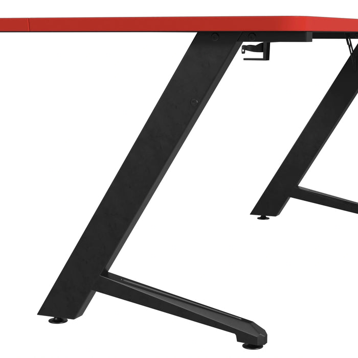 Waterside L shape Desk in Black - Tony’s Furniture Store & Linen (GA) - Multi Location