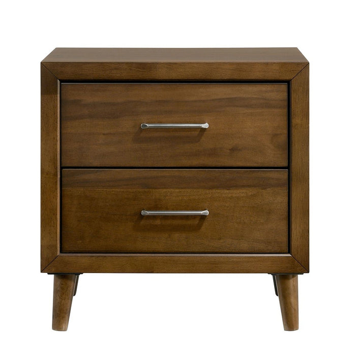 Malibu 2-Drawer Nightstand in Walnut - Tony’s Furniture Store & Linen (GA) - Multi Location