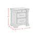 Kings Court 3-Drawer Nightstand (Sliding Top) - Tony’s Furniture Store & Linen (GA) - Multi Location