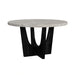 Oregon Round Table in Black - Tony’s Furniture Store & Linen (GA) - Multi Location