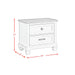 Farmington 2-Drawer Nightstand with USB in Medium Brown and Washed Stone - Tony’s Furniture Store & Linen (GA) - Multi Location
