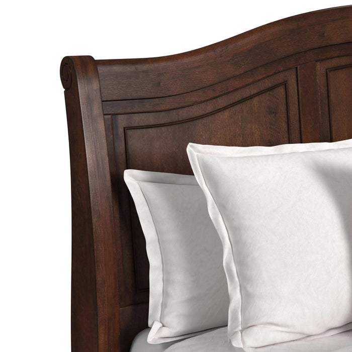 Cameron Cherry Sleigh Bed - Tony’s Furniture Store & Linen (GA) - Multi Location