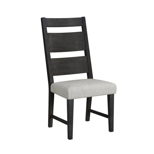 Jemma Wood Back Dining Side Chair with Beige Linen in Dark Espresso (2 Per Carton) - Tony’s Furniture Store & Linen (GA) - Multi Location