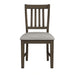 Yellowstone Dining Side Chair with Grey Fabric in Medium Brown (2 Per Carton) - Tony’s Furniture Store & Linen (GA) - Multi Location