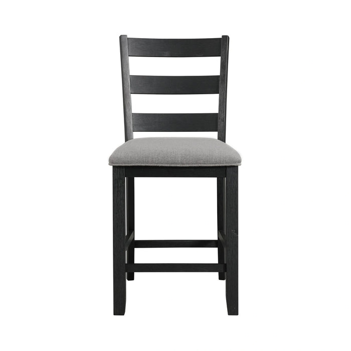 Martin Side Chair with Grey Fabric - Black Finish (2 Per Carton) - Tony’s Furniture Store & Linen (GA) - Multi Location