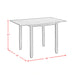 Alex 3PC Dining Set with Drop Leaf Table in Espresso - Tony’s Furniture Store & Linen (GA) - Multi Location
