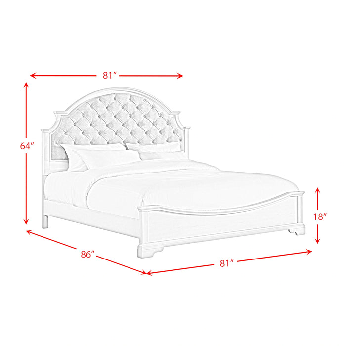 Eastwood Youth UPH Bed in Off-White - Tony’s Furniture Store & Linen (GA) - Multi Location
