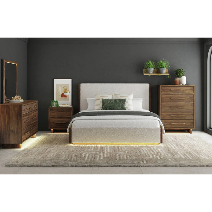 Brisbane Dresser and Mirror Set with LED in Brown - Tony’s Furniture Store & Linen (GA) - Multi Location