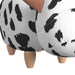 Cow Storage Stool in White and Black - Tony’s Furniture Store & Linen (GA) - Multi Location