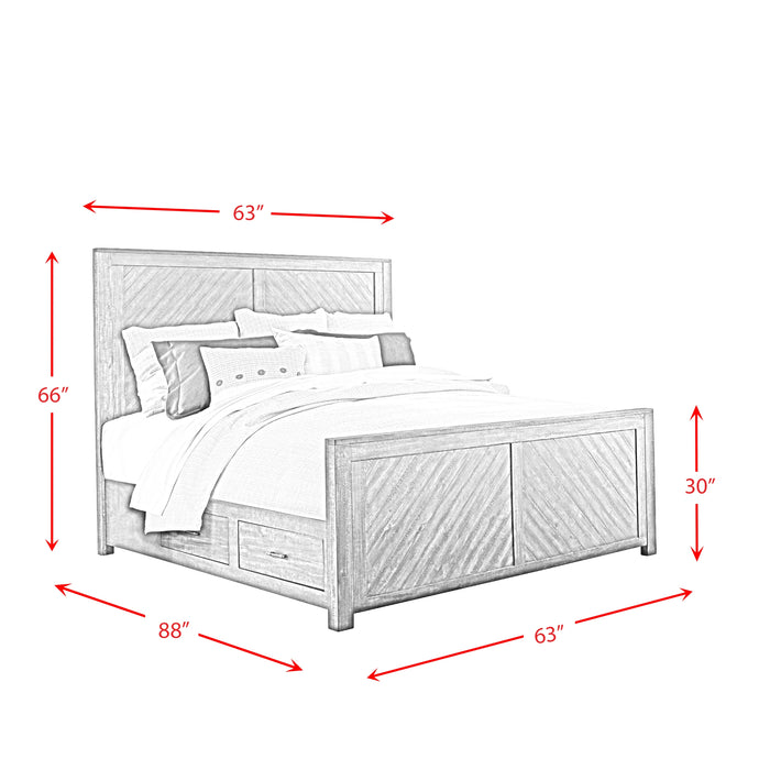 Jax Platform Storage Bed in Cherry - Tony’s Furniture Store & Linen (GA) - Multi Location