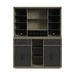 Jemma Buffet and Hutch with Light in Grey and Dark Espresso - Tony’s Furniture Store & Linen (GA) - Multi Location