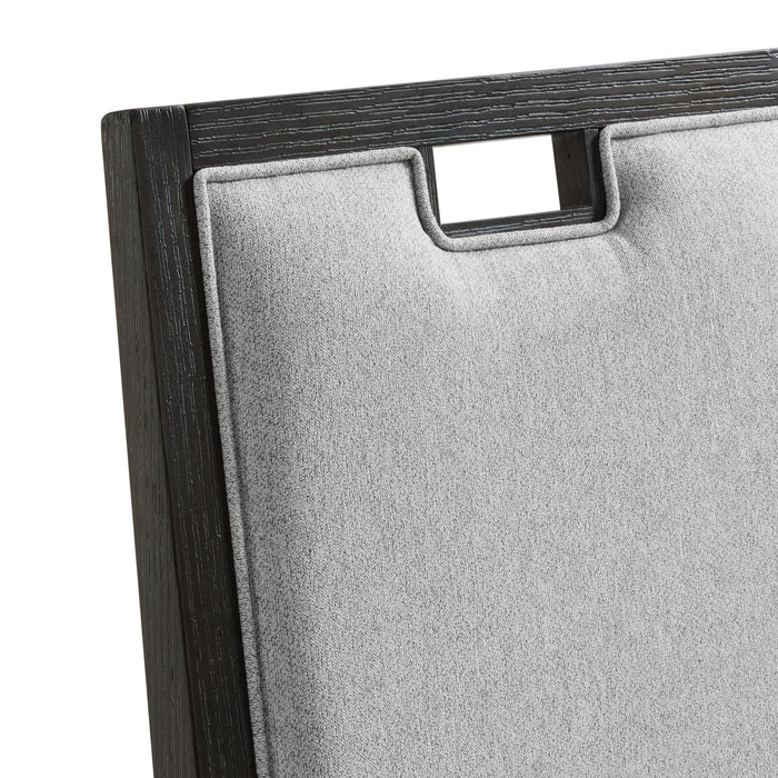 Elodie Counter Chair with Grey Fabric in Charcoal (2 Per Carton) - Tony’s Furniture Store & Linen (GA) - Multi Location