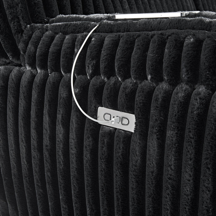 Admiral Recliner in Masis Black - Tony’s Furniture Store & Linen (GA) - Multi Location