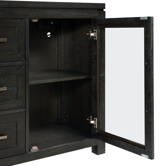 Elodie Server in Charcoal - Tony’s Furniture Store & Linen (GA) - Multi Location