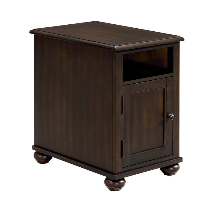 Wagner Chairside Table with USB in Cherry - Tony’s Furniture Store & Linen (GA) - Multi Location