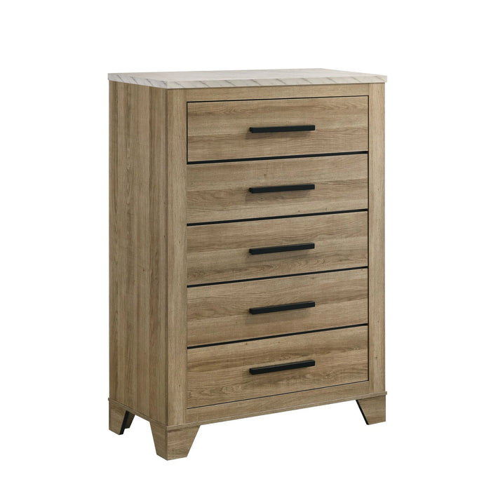 Caro Bedroom Set in Natural - Tony’s Furniture Store & Linen (GA) - Multi Location