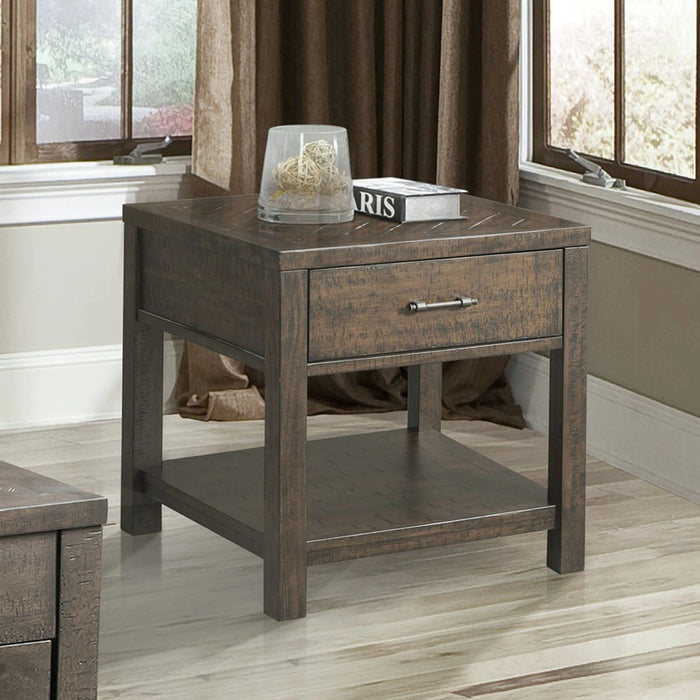 Jax End Table in Cherry - Tony’s Furniture Store & Linen (GA) - Multi Location