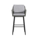 Bayhill Barstool with Grey Fabric in Black (2 Per Carton) - Tony’s Furniture Store & Linen (GA) - Multi Location