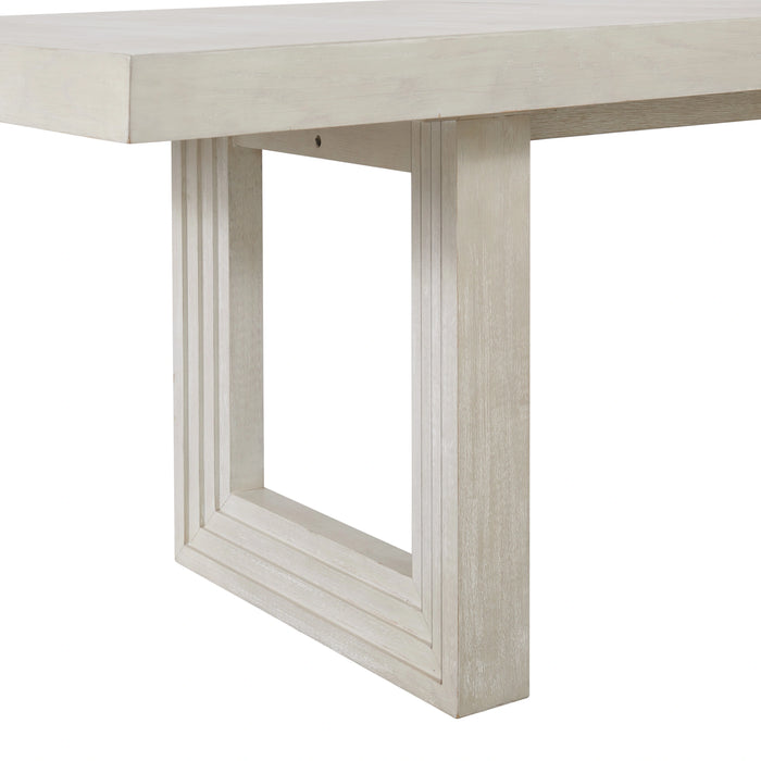 Avalanche Rectangular Dining Table with 18"" Leaf in Antique White - Tony’s Furniture Store & Linen (GA) - Multi Location