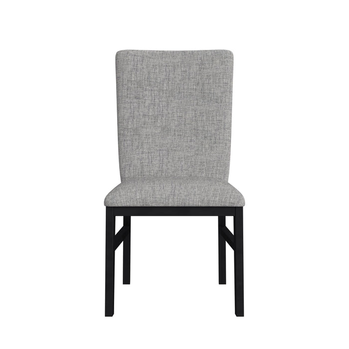 Marlene Dining Side Chair with Grey Fabric in Black (2 Per Carton) - Tony’s Furniture Store & Linen (GA) - Multi Location