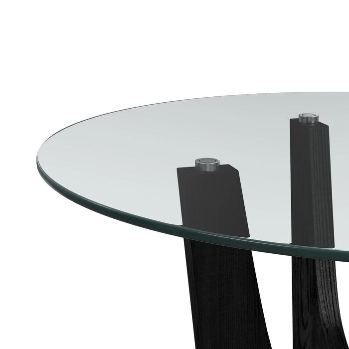 Oregon Round Table in Black - Tony’s Furniture Store & Linen (GA) - Multi Location