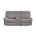 Jackpot P1 Loveseat W/Console in Explore Light Grey - Tony’s Furniture Store & Linen (GA) - Multi Location