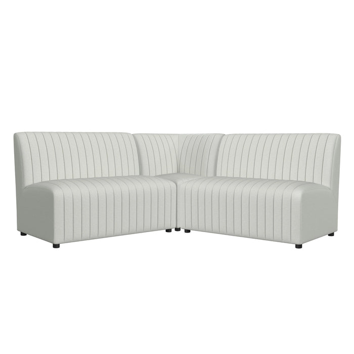 Jemma Upholstered Corner Chair in Beige Linen - Tony’s Furniture Store & Linen (GA) - Multi Location